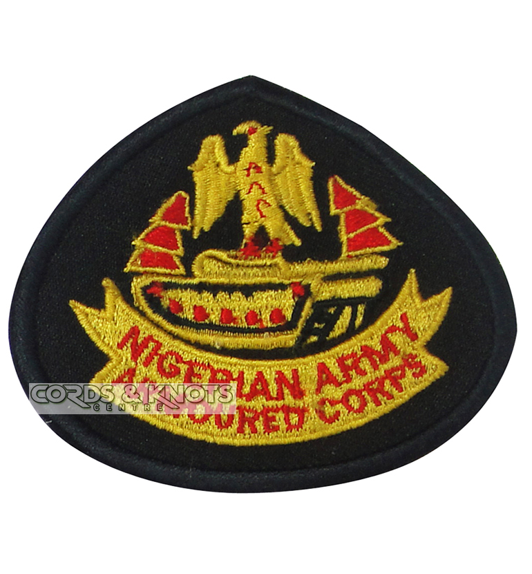Nigerian Army machine embroidered badge