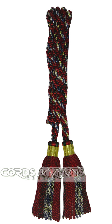 Royal Stewart silk cords are a type of cord used to connect and decorate the various parts of a bagpipe.