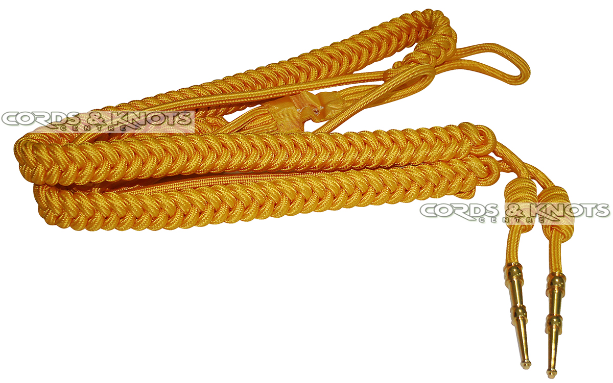 Silk gold threads, Aiguillettes.
