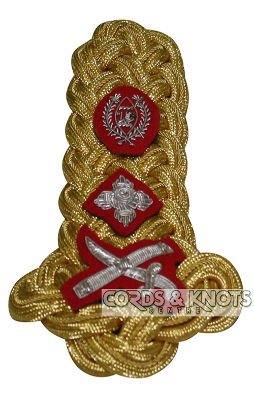 shoulder cord gold military