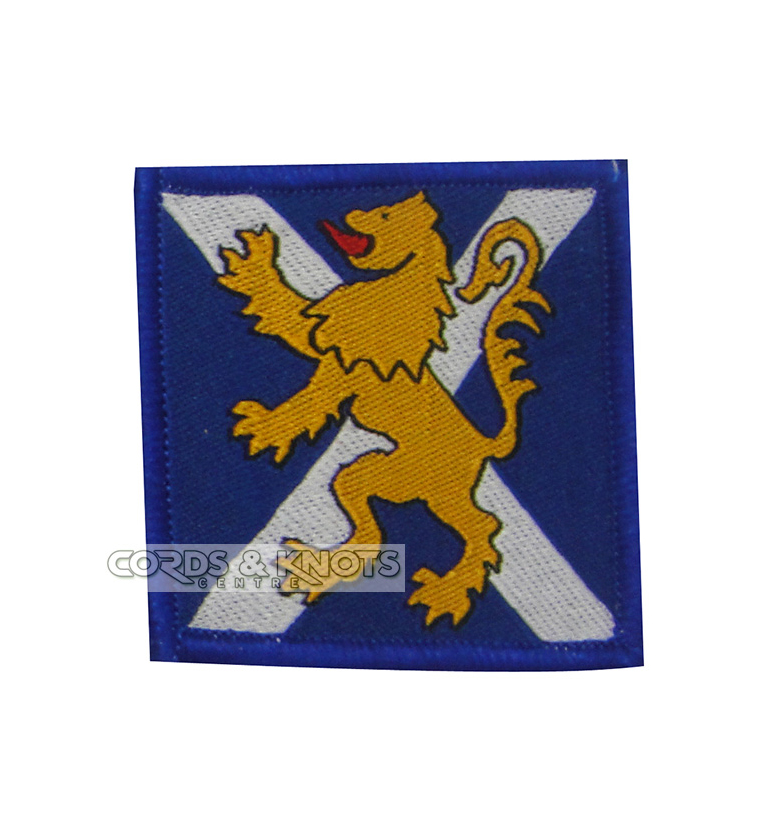woven_badge lion blue